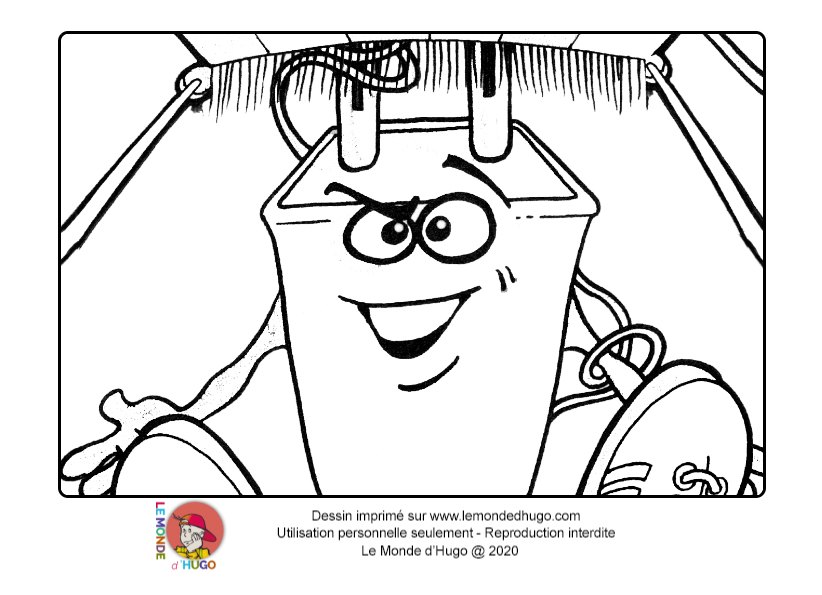 coloriage La prise électrique pour enfants