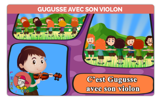 Comptines Gugusse avec son violon